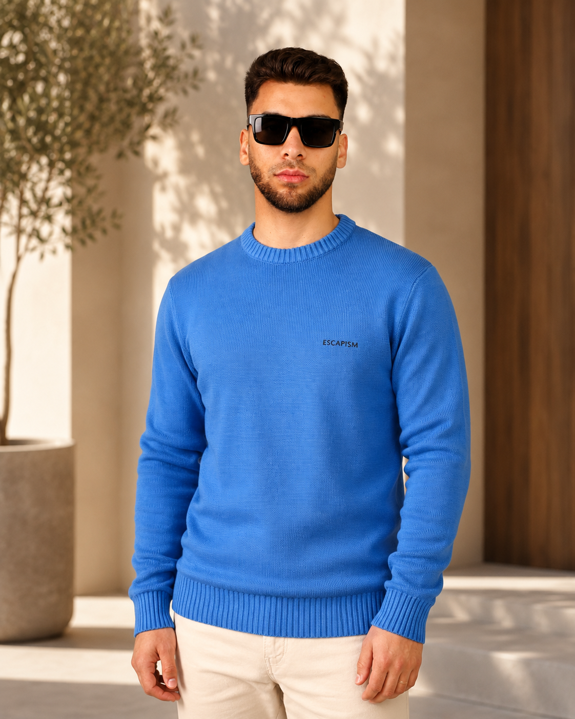Azul Cotton Crewneck