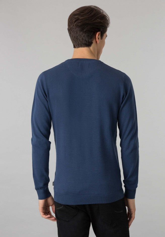 Estômbar Fine Knit Crewneck · Navy