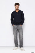 Carvoeiro Straight Jeans — Washed Grey by Moonray Moda