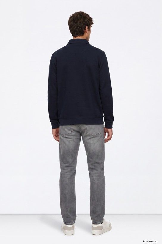 Carvoeiro Straight Jeans — Washed Grey – view 2