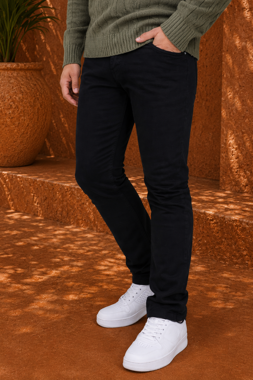 Onyx Twill Trousers