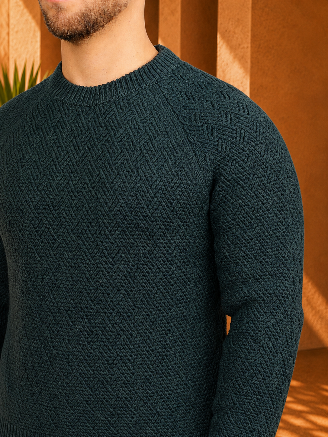 Serra Textured Crewneck