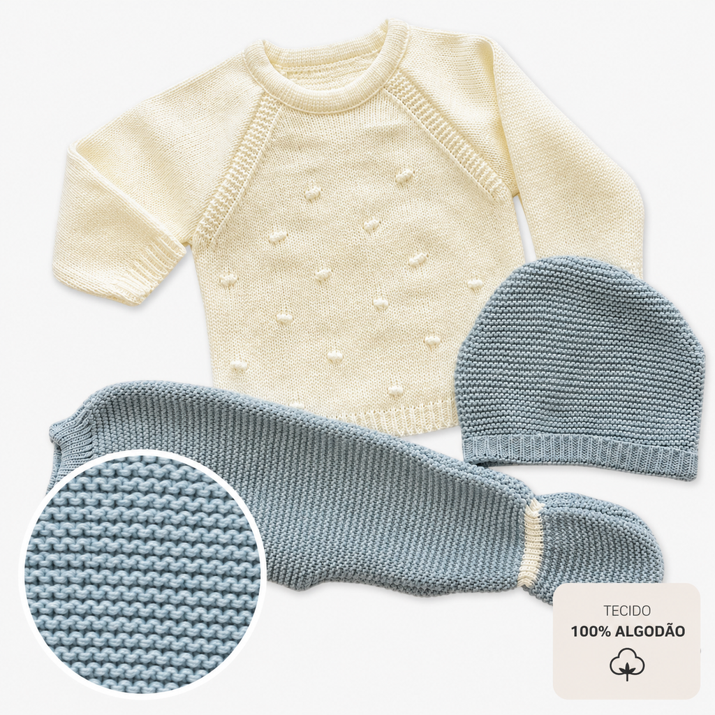 Aljezur Knit Set — Ivory & Sage – view 6