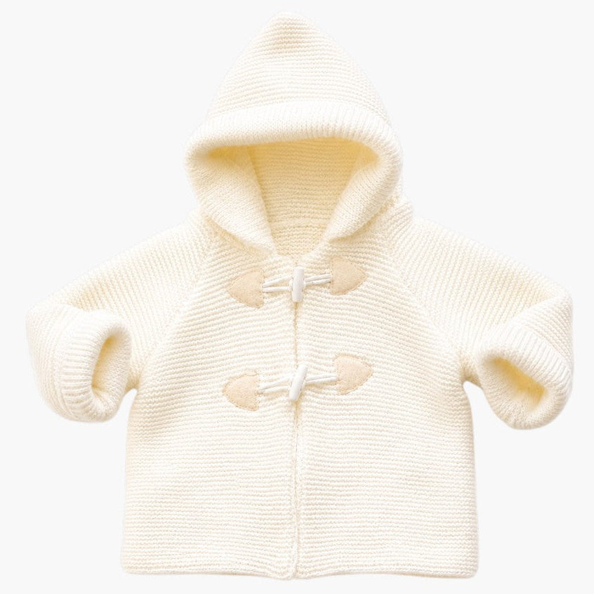 Odeceixe Hooded Baby Cardigan — Ivory by FP For You