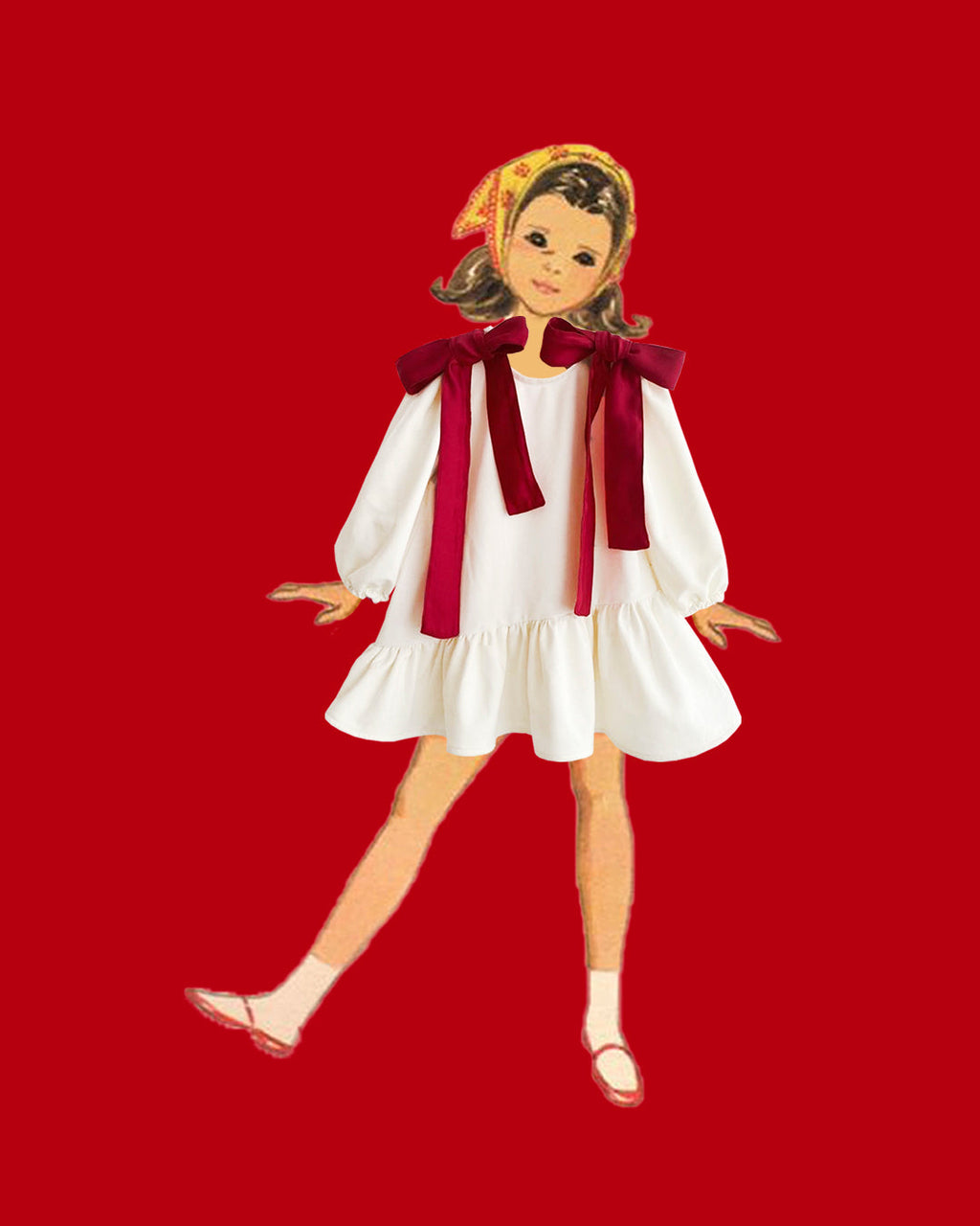 Tavira Bow Dress — Kids – view 3