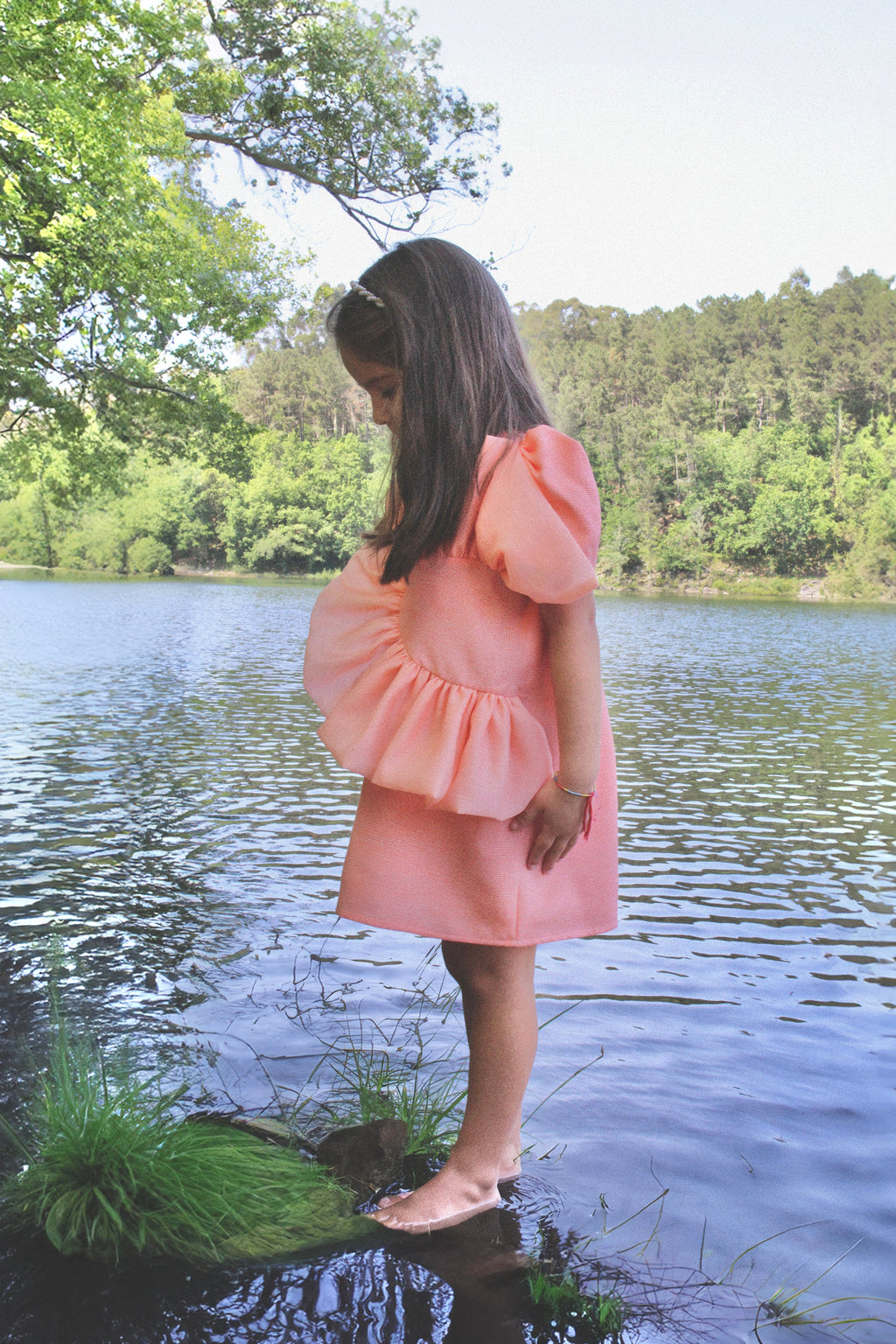 Luz Organza Ruffle Dress — Kids – view 2