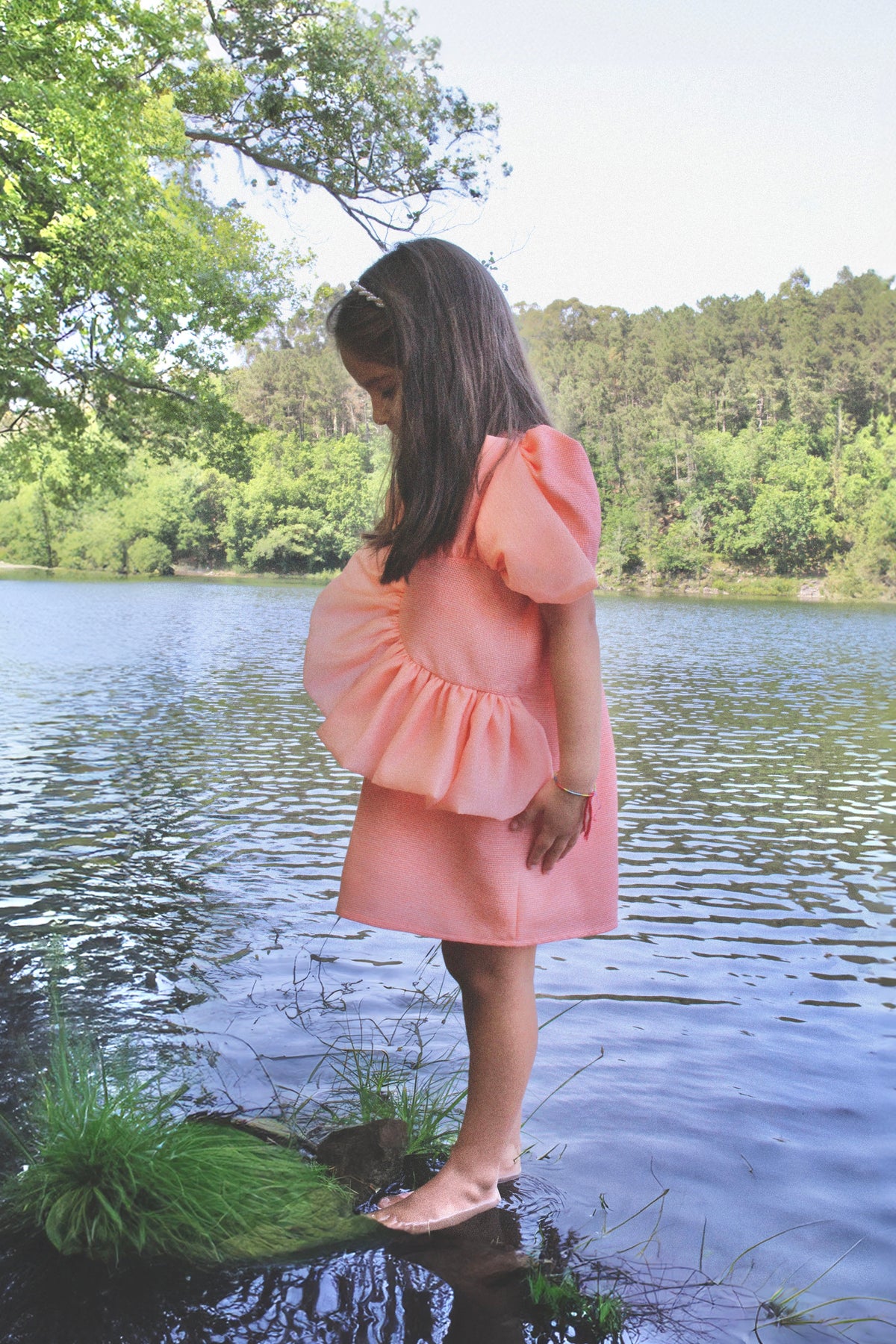 Luz Organza Ruffle Dress — Kids – view 2