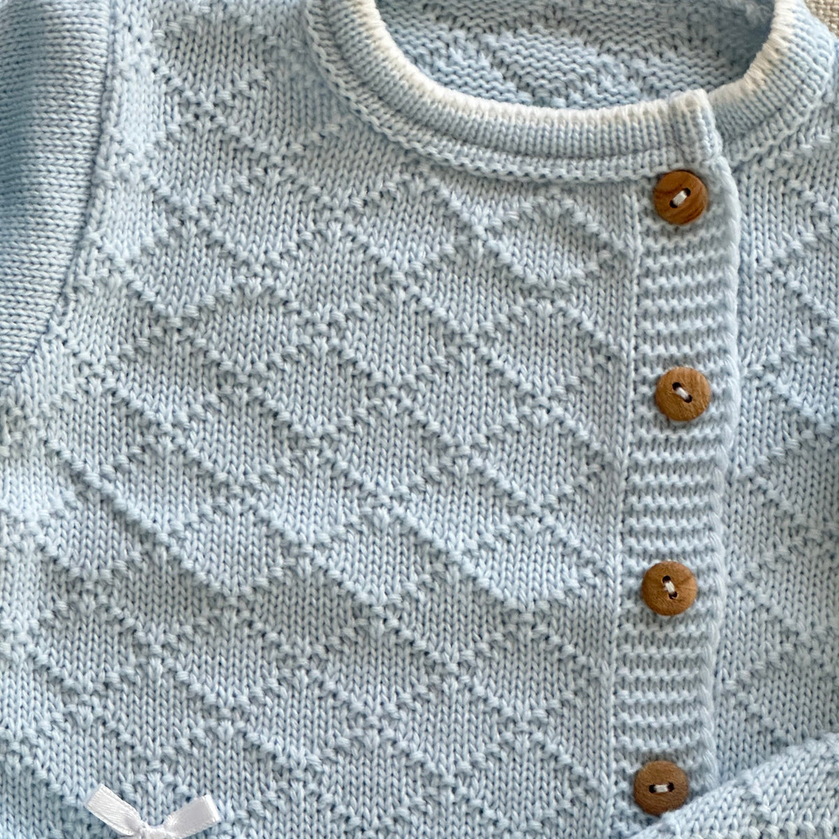 Carrapateira Cotton Knit Set — Baby Blue – view 2
