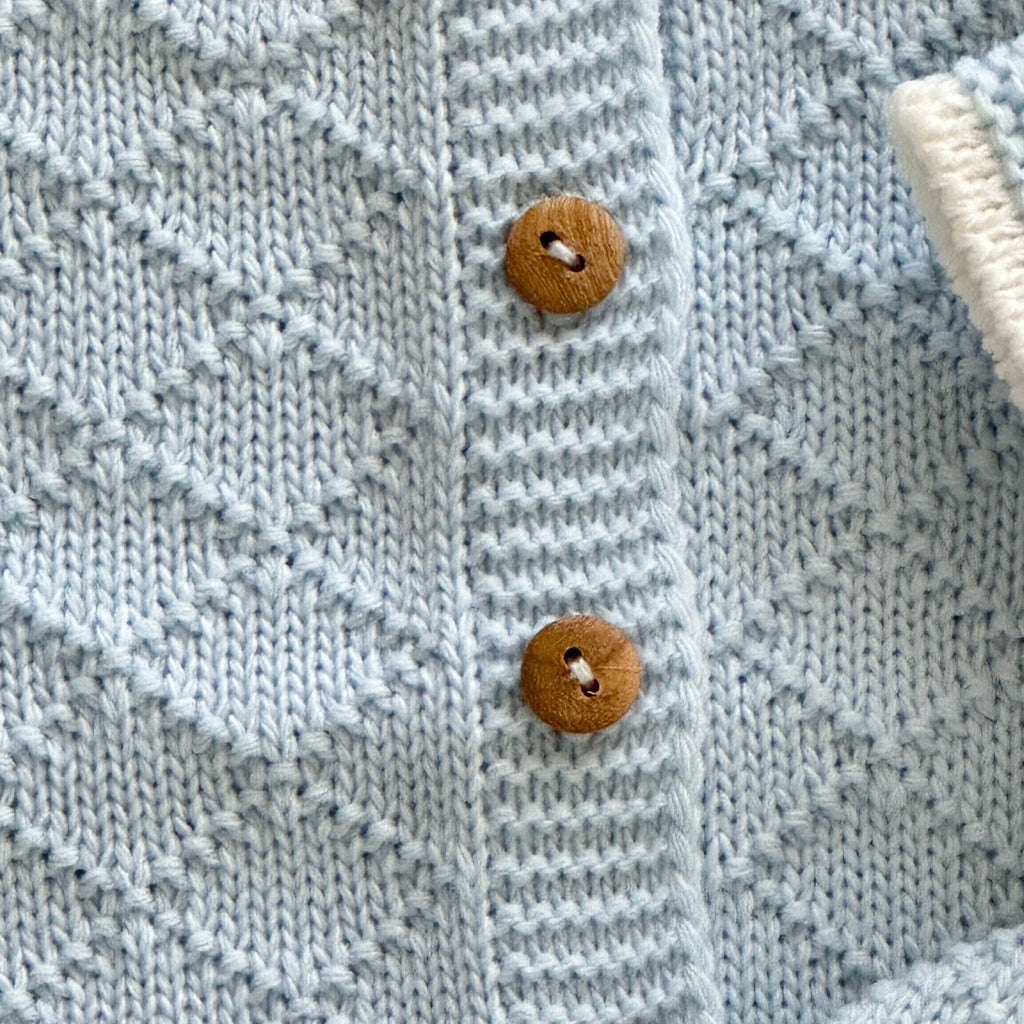 Carrapateira Cotton Knit Set — Baby Blue – view 6