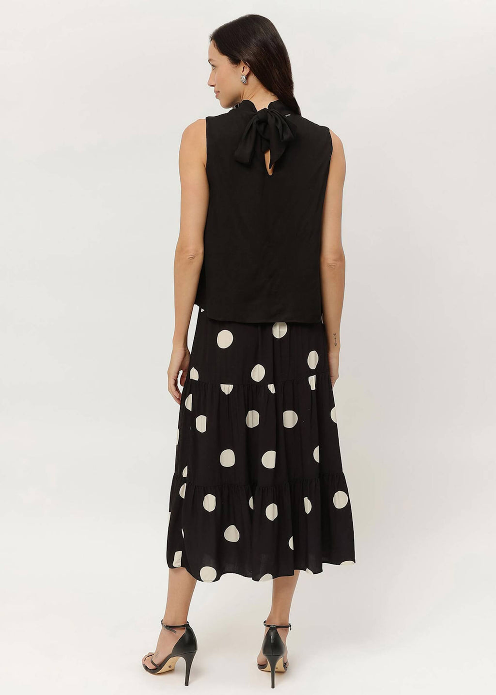 Sagres Sleeveless Blouse — Black – view 3