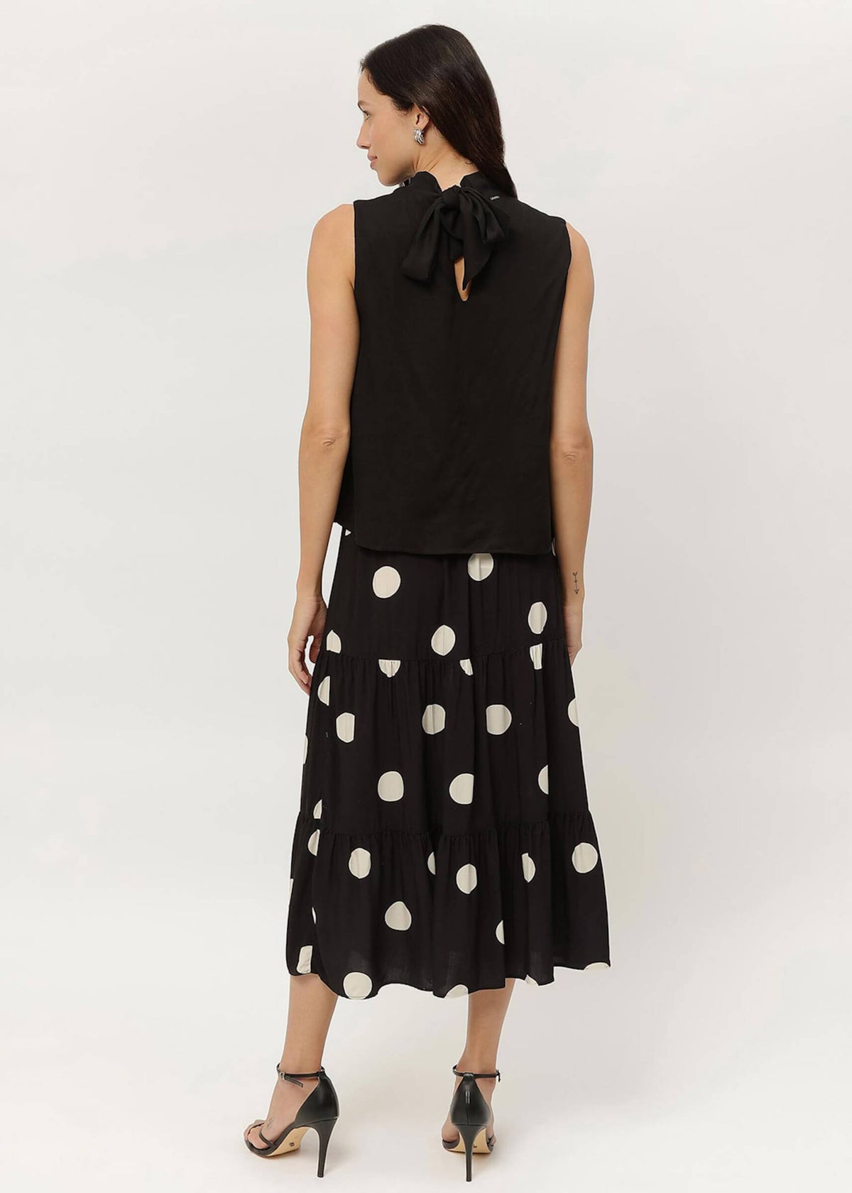 Sagres Sleeveless Blouse — Black – view 3