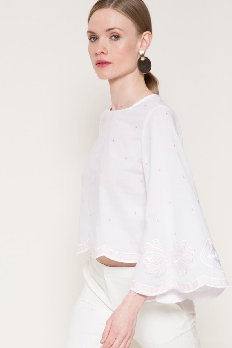 Luz Bell-Sleeve Blouse