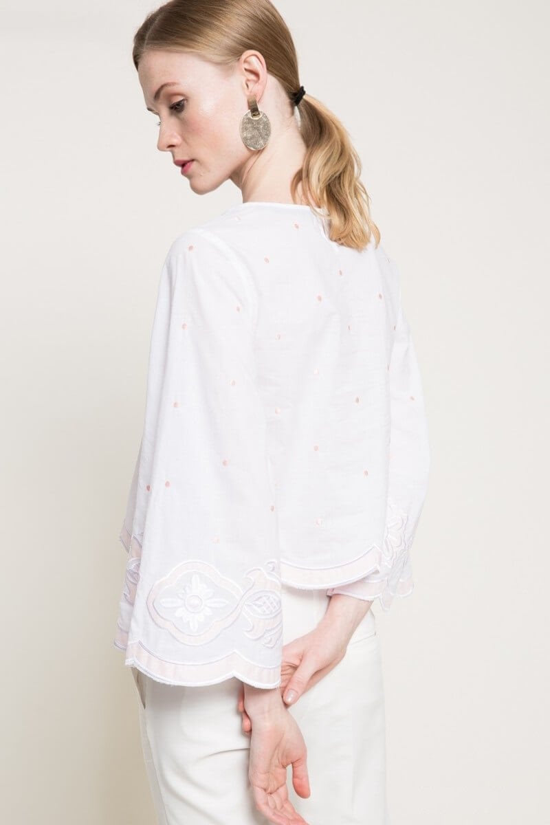 Luz Bell-Sleeve Blouse