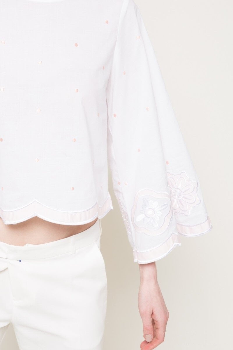 Luz Bell-Sleeve Blouse