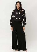 Olhão Polka-Dot Shirt — Black by JOLOVERS