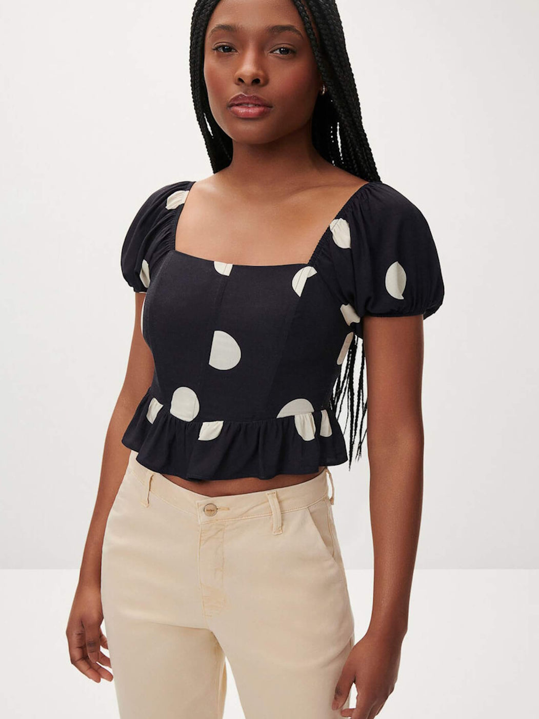 Tavira Polka-Dot Top