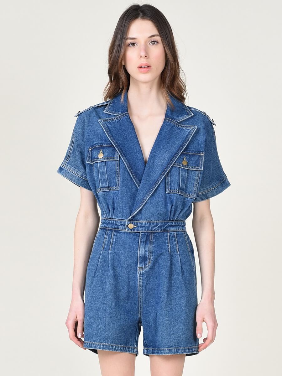 Costa Denim Playsuit