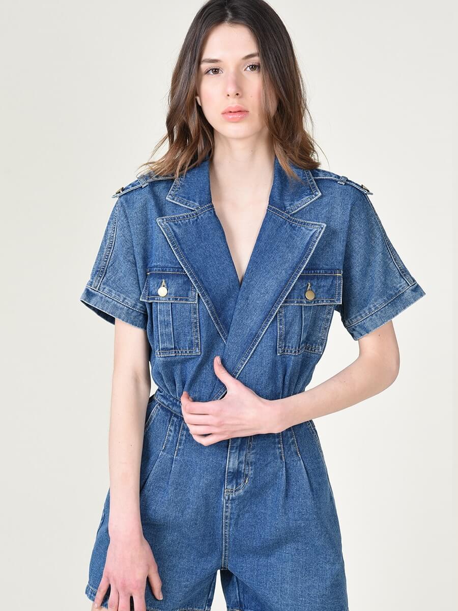 Costa Denim Playsuit