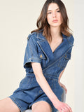 Costa Denim Playsuit