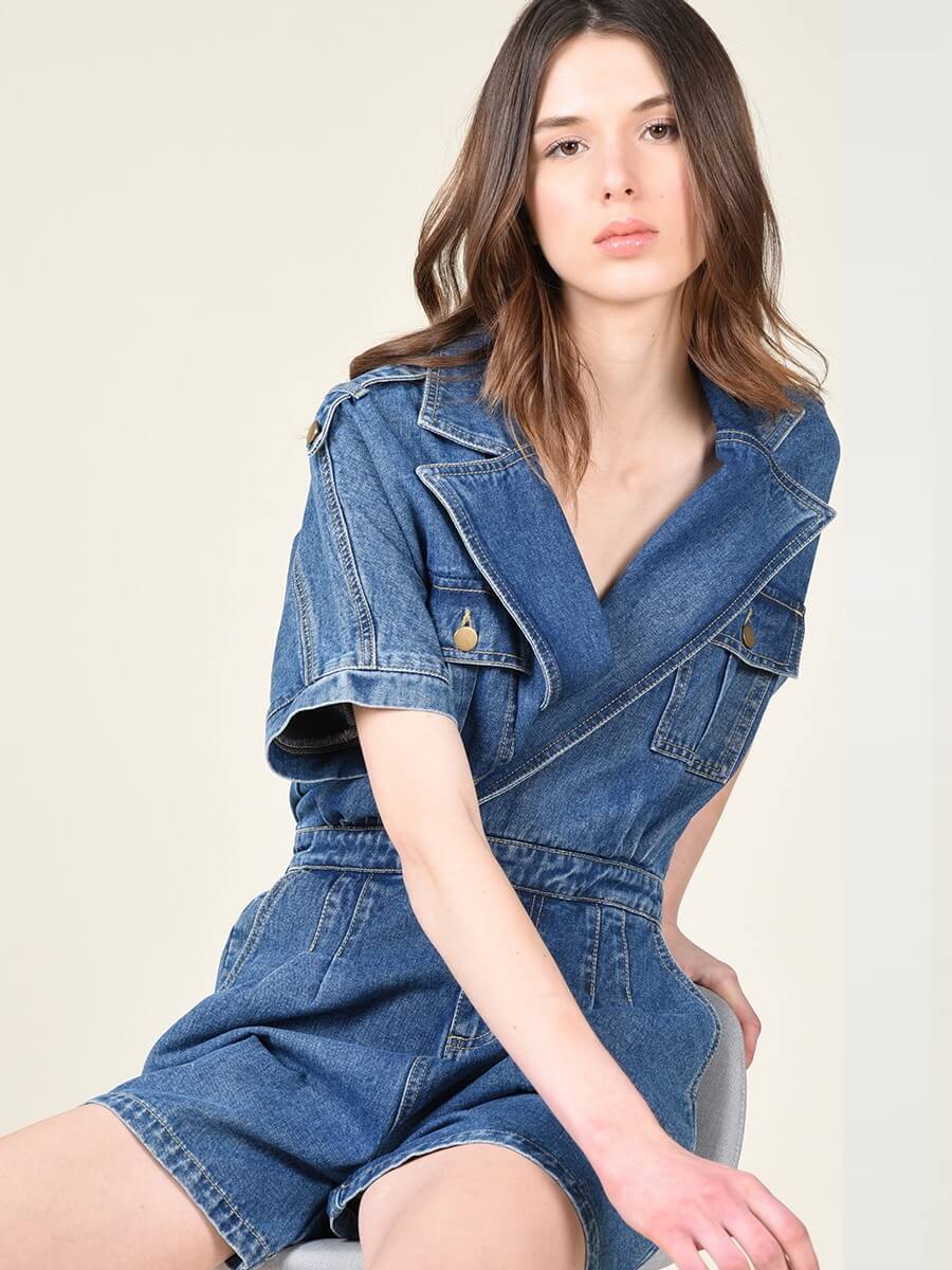Costa Denim Playsuit