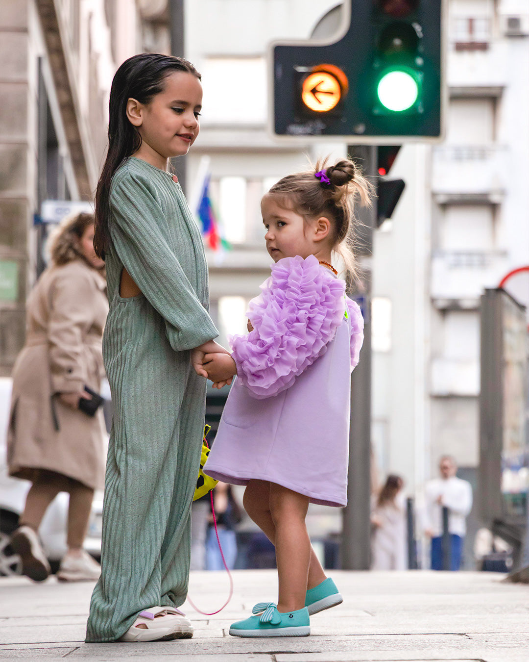 Silves Puff-Sleeve Dress — Kids – view 4