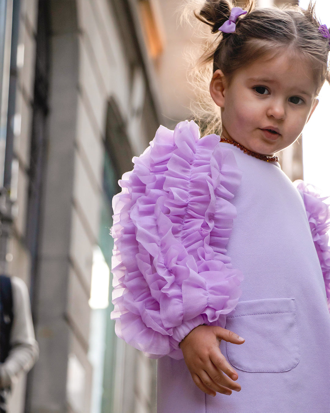 Silves Puff-Sleeve Dress — Kids – view 2