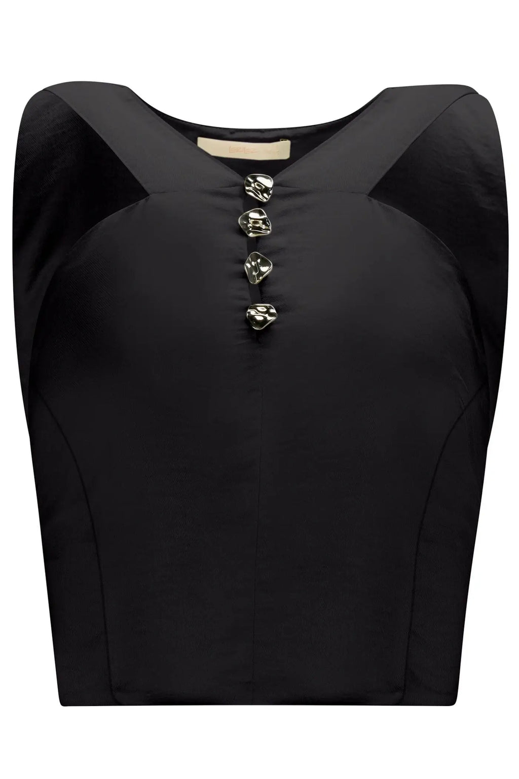 Noite Button Crop Top